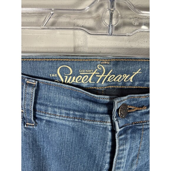 Old Navy The Sweetheart Bootcut Blue Jeans Short Stretch Womens Size 16 - Picture 5 of 10